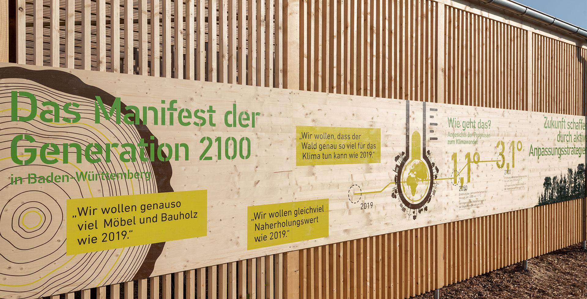 Außenansicht Auftritt Forst BW auf der Bundesgartenschau 2019